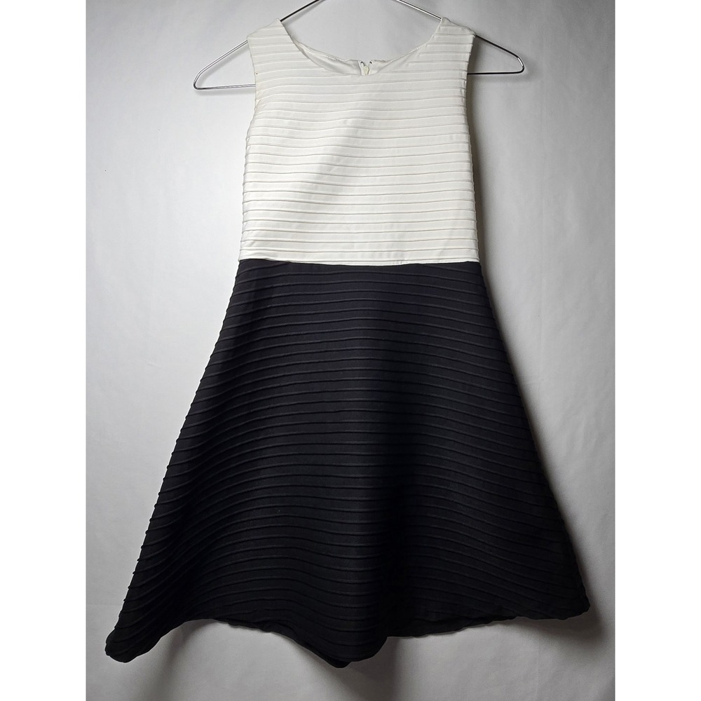 Girls White/Black Byxby girl Sleeveless Dress size 8
